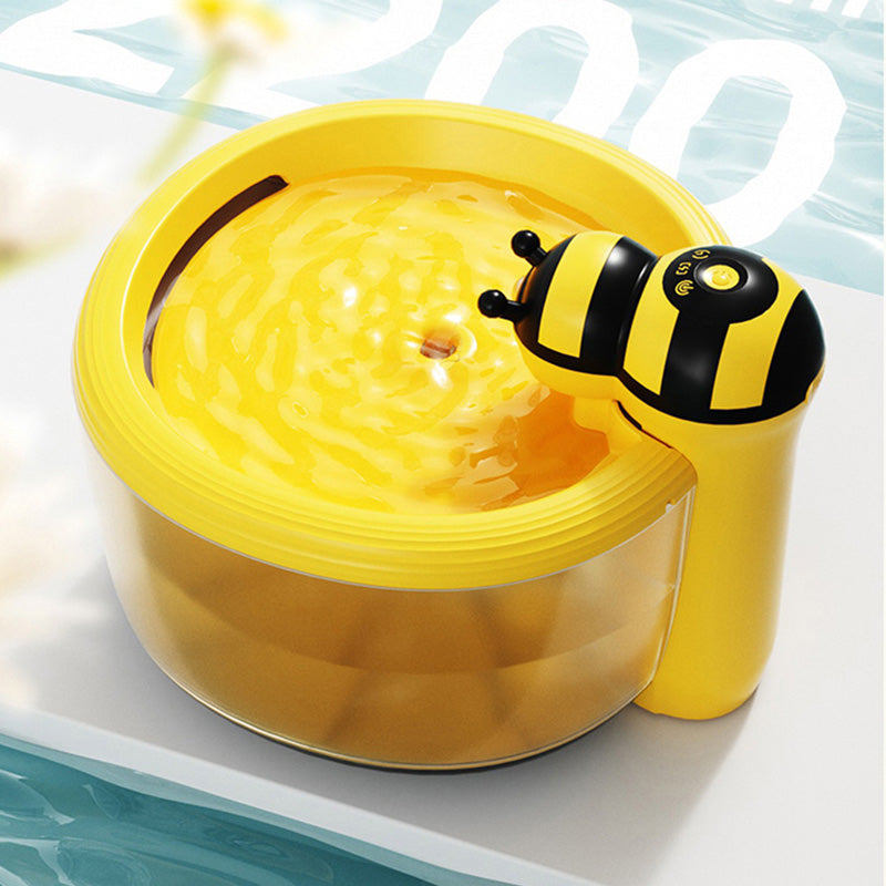AIWO 艾窩 小熊 / 小蜜蜂寵物無線飲水機 自動飲水器 四層過濾芯 2.2L