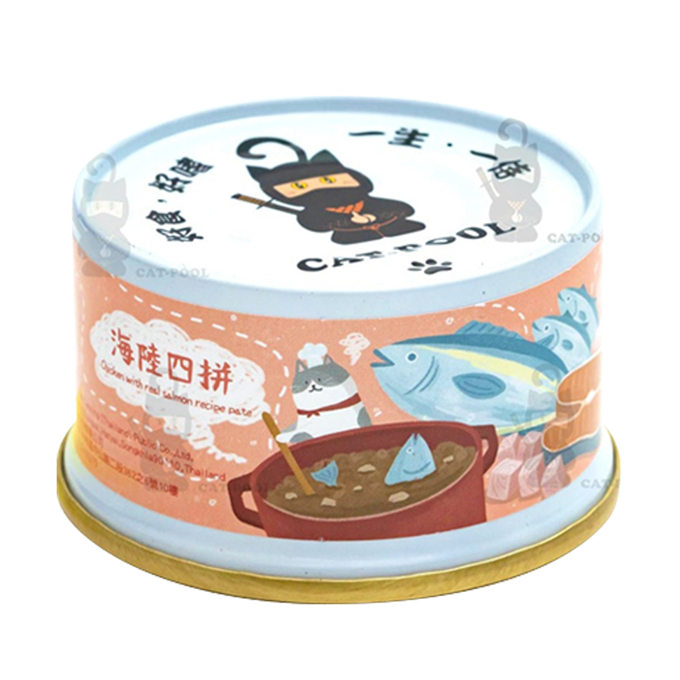 Cat Pool貓侍 成貓食譜主食罐 4種口味 85g