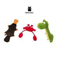 Q-MONSTER 趣味動物造型 發聲毛絨玩具
