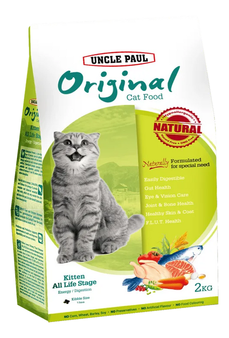 UNCLE PAUL保羅叔叔 低敏低麩質 幼貓 / 母貓 全齡用 貓乾糧 2kg / 10kg