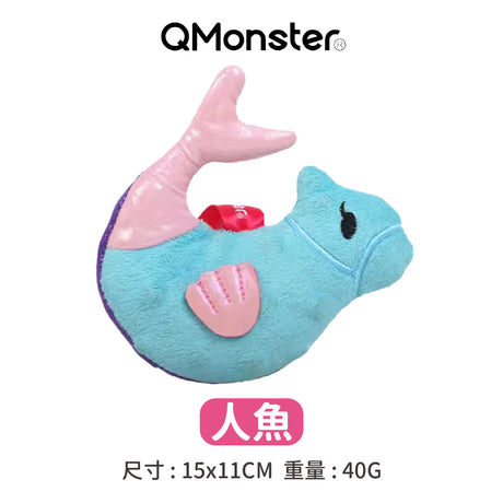 Q-MONSTER 泡泡馬家族 貓薄荷 毛絨玩具