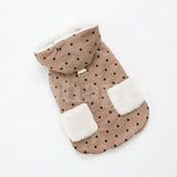 PETTRIP 圓點燈芯絨連帽棉衣