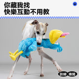 QMONSTER 噠噠鳥系列 藏食發聲毛絨益智玩具  嗅聞磨牙解悶互動玩具