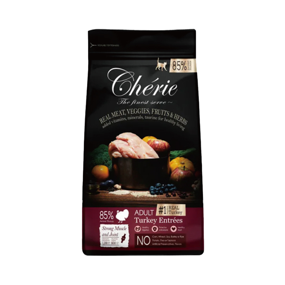 Cherie 法麗 真肉配方全營養貓糧 火雞 / 雞肉 肌肉關節 / 泌尿道系統照護  400g / 2kg