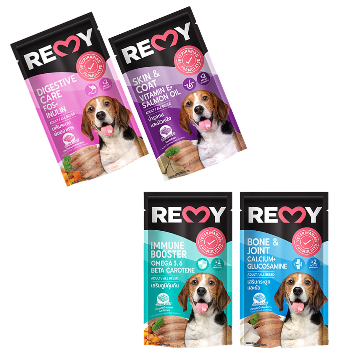 REMY 機能狗餐包 110g 犬用濕食 餐包 狗罐頭 犬餐包 維持免疫力 關節保健 皮膚保健 腸胃保健