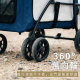 分離式大空間寵物推車 | 20kg承重 | 藍色