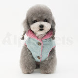 PETTRIP 和平鴿刺繡連帽棉馬甲