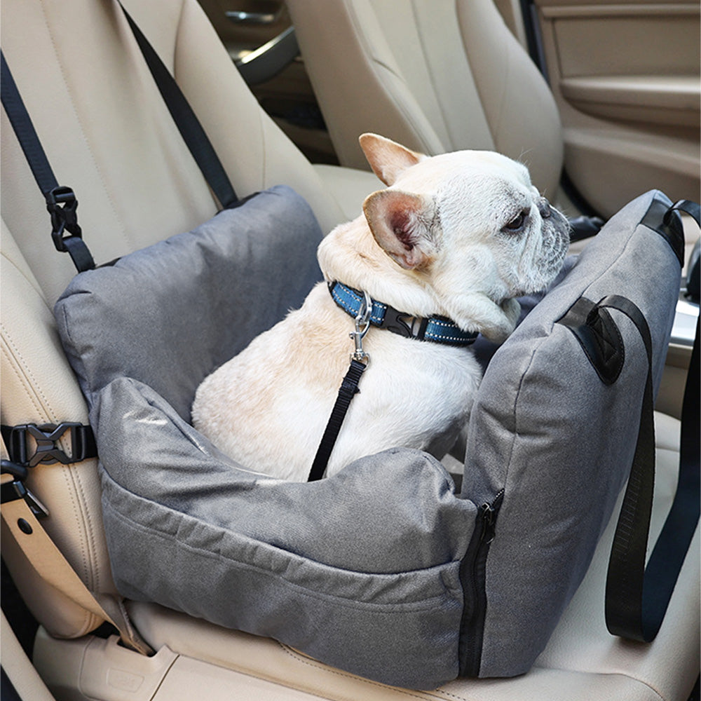 DogLemi 多樂米 車載氣囊手提寵物窩 寵物提袋 汽車座椅 灰色