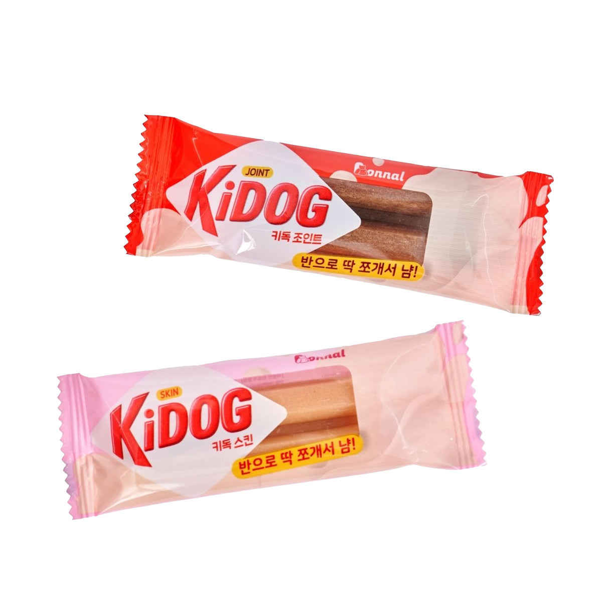 KIDOG 潔牙夾心軟點心 16g／支｜經典牛奶・草莓牛奶