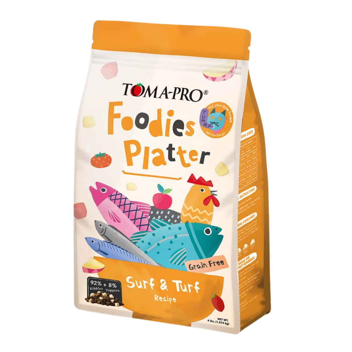 優格 吃貨拼盤 (貓) 乾糧+凍乾 全齡貓 鮭魚佐嫩雞拼盤 老饕海陸拼盤