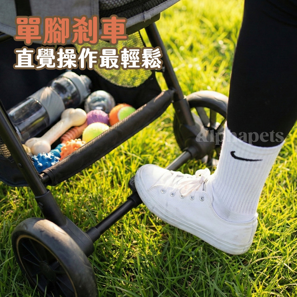 寵物推車 可折疊輕便小拉車 | 25kg承重 | 灰色