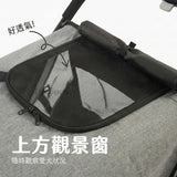 爬坡折疊寵物推車 | 40kg承重 | 銀灰+雨罩組