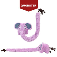 QMONSTER 長鼻象系列 藏食發聲拔河毛絨玩具