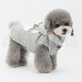 PETTRIP 和平鴿刺繡連帽棉馬甲