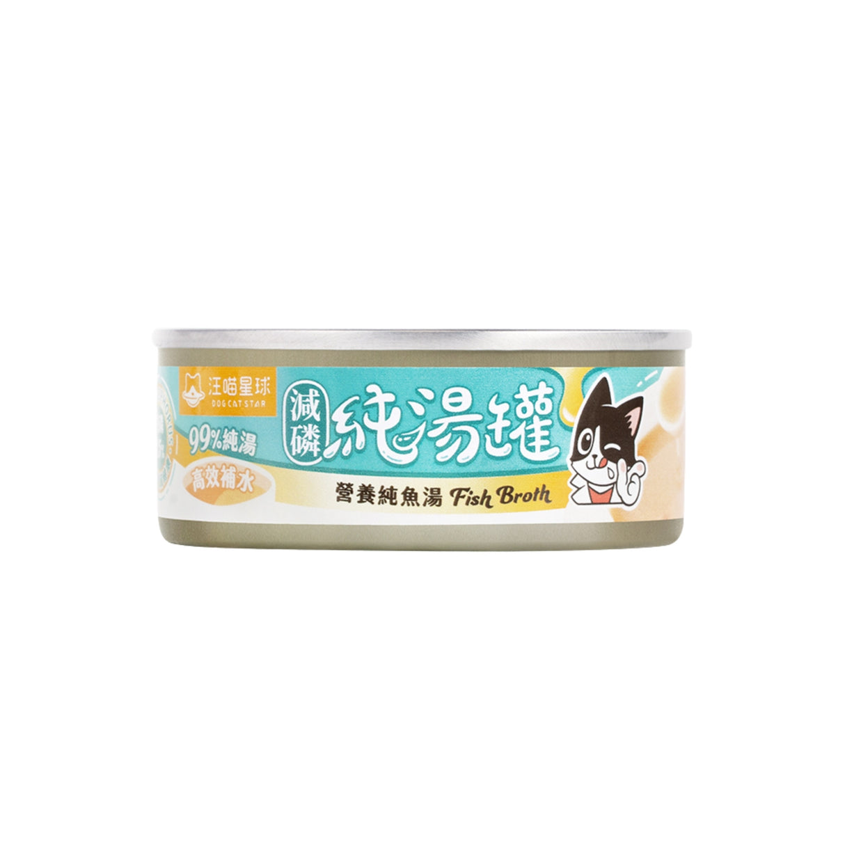 汪喵星球 無膠慢燉純湯罐 80g 全齡犬貓 補水 無膠 副食罐 貓湯罐 犬貓湯罐