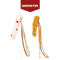 QMONSTER 敦煌系列逗貓棒 長毛絨鈴鐺敦煌國風貓咪互動益智逗貓棒
