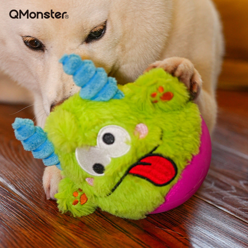 Q-MONSTER 不倒翁小怪物 寵物發聲玩具 狗狗啃咬玩具