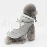 PETTRIP 和平鴿刺繡連帽棉馬甲