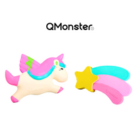 Q-MONSTER 夢幻少女風系列 寵物啃咬發聲玩具 狗狗玩具 2款 獨角獸 迷你流星