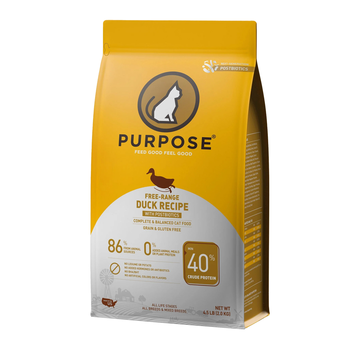 璞斯PURPOSE 無穀營養配方全齡貓糧  250g / 2kg / 4.5kg