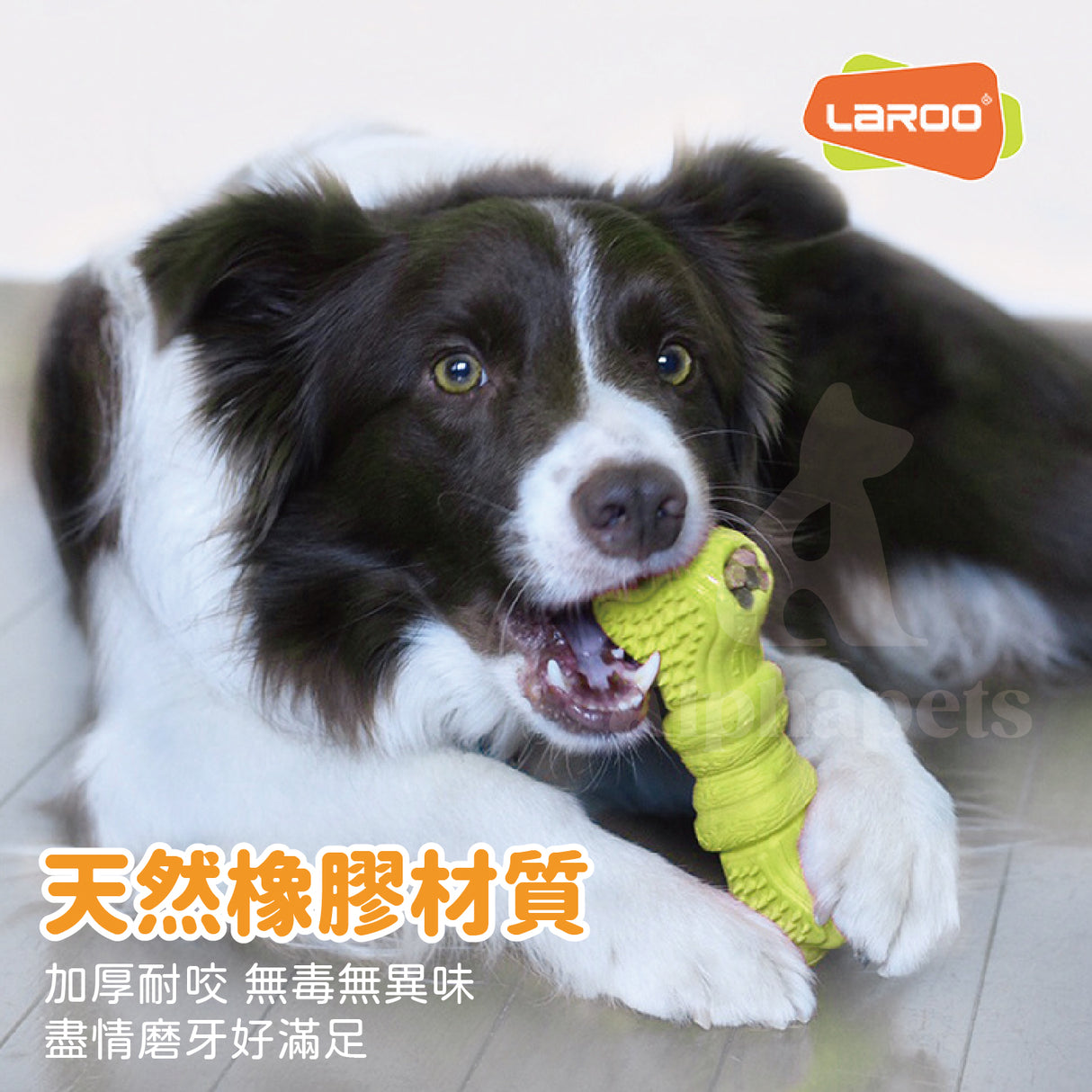 LaRoo萊諾 趣味骨肉相連漏食玩具 體重控制 橡膠玩具 狗狗玩具
