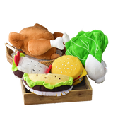 食物造型絨毛發聲玩具 三明治 / 墨西哥捲 / 吐司 / 菜菜 / 豌豆 / 烤雞