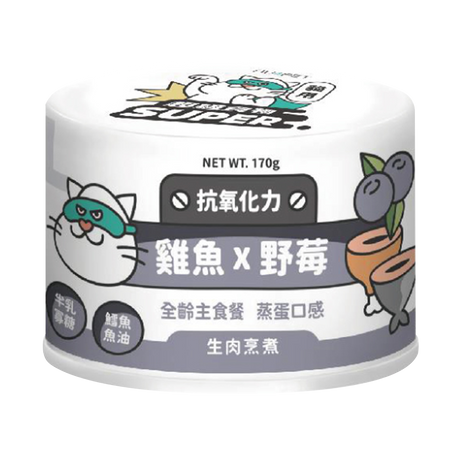 nu4PET陪心寵糧 Super小白主食罐 貓用 全口味 80g / 170g