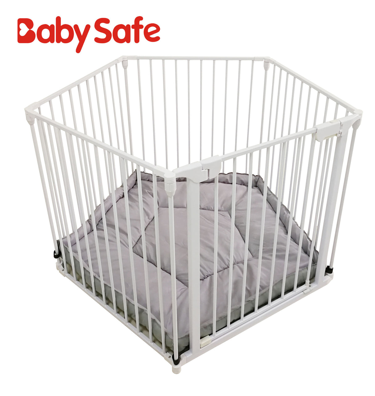 BabySafe 6片摺疊鐵圍欄 寵物安全圍欄 寵物防護柵欄