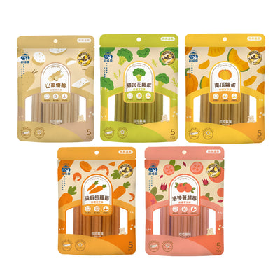 飼糧倉 狗狗保健潔牙棒 5支裝 5種口味