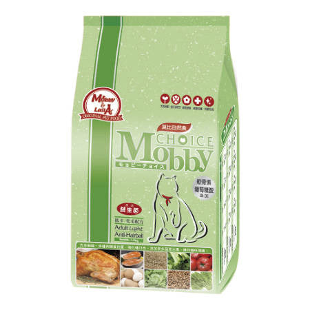 MobbyChoice莫比自然食 無穀成貓 / 成貓抗毛球 / 低卡化毛 / 幼母貓 1.5kg