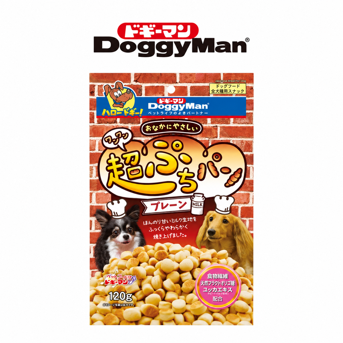 DoggyMan 多格漫 迷你麵包餅乾 120g｜犬用奶香小麵包・訓練零食