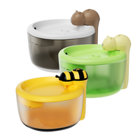 AIWO 艾窩 小熊 / 小蜜蜂寵物無線飲水機 自動飲水器 四層過濾芯 2.2L