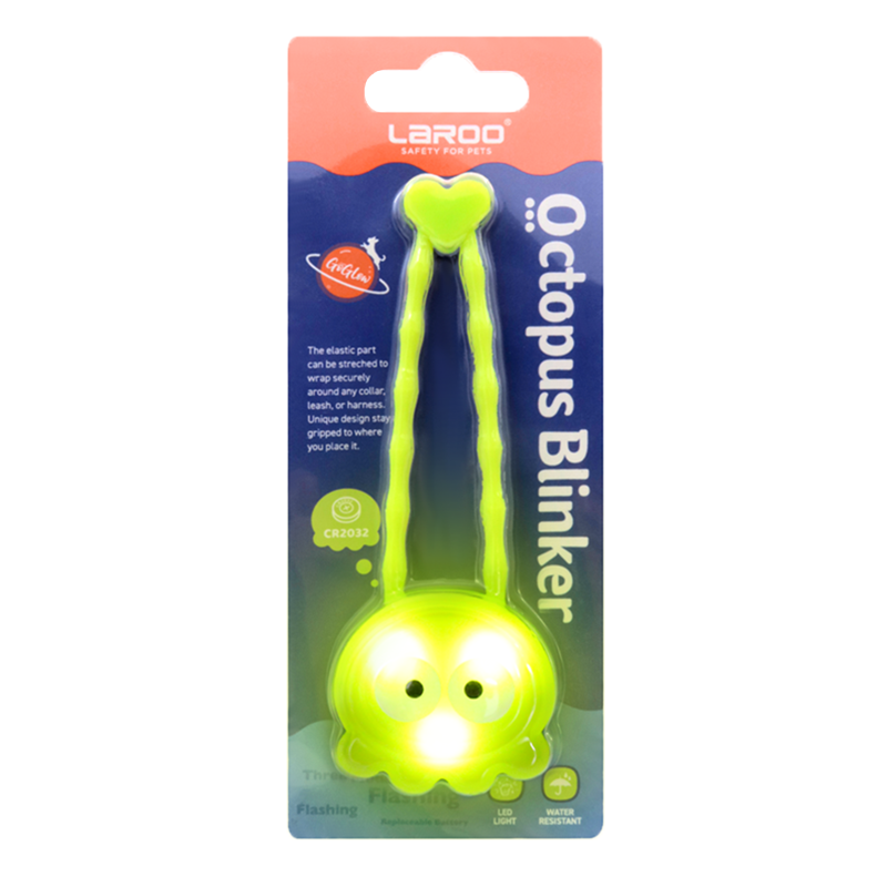 LaRoo萊諾 章魚LED發光吊飾 狗項圈吊飾