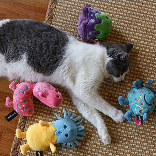 Q-MONSTER 貓咪玩具 細菌系列 貓玩具 貓薄荷玩具