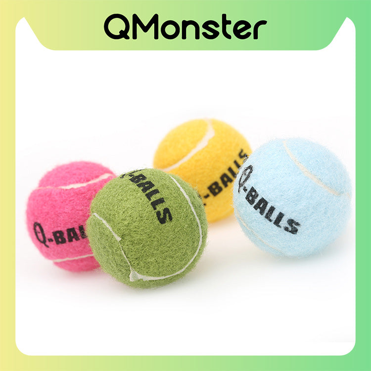Q-MONSTER Q-BALLS 四色/花色發聲網球 單入