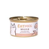 EATMEE易特咪 無穀貓罐 - 鮪魚白肉+蝦 80g/24罐