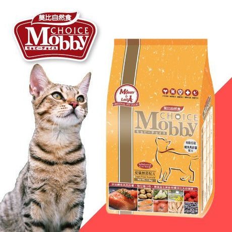 MobbyChoice莫比自然食 無穀成貓 / 成貓抗毛球 / 低卡化毛 / 幼母貓 1.5kg