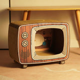 箱式造型瓦楞貓抓板 遊戲機貓抓板 電視機貓抓板