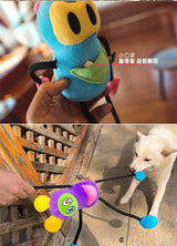 Q-MONSTER 朋克面具系列 毛絨棉繩玩具 拉扯 發聲玩具