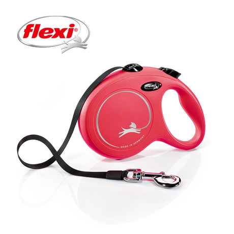 FLEXI 飛萊希 進化系列 帶狀伸縮牽繩 - 黑/紅/藍