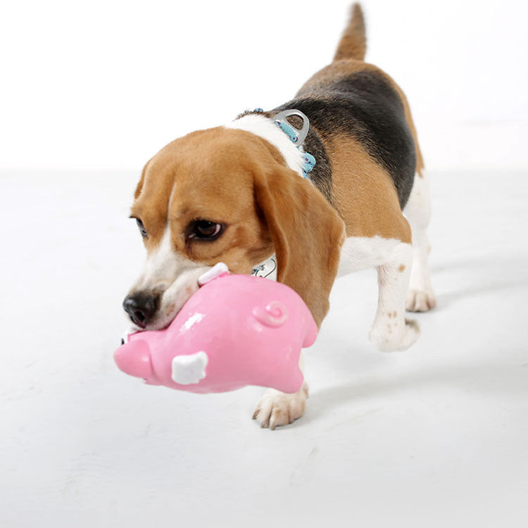 Q-MONSTER 2隻豬 乳膠玩具 狗玩具 寵物發聲玩具
