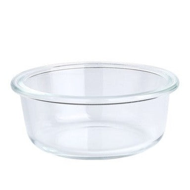 玻璃飛碟寵物碗 橡木架 單碗